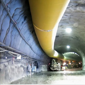 700GSM High Strength Mining Tunnel Anti-Static Flex Ventilation Duct